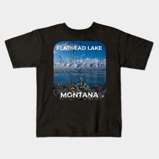 FLATHEAD LAKE MONTANA Kids T-Shirt